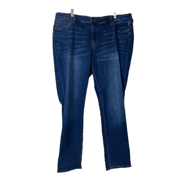 Kut From The Kloth Jeans Katy Boyfriend Mid Rise Dark Wash Women’s Plus Size 18W - Picture 1 of 7